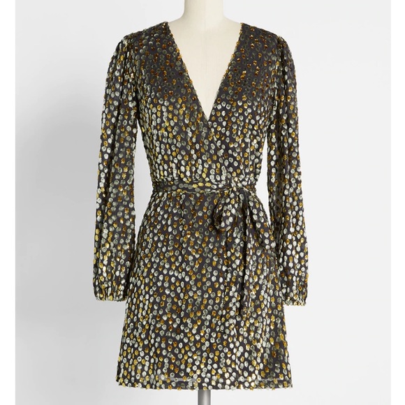 Sparkly mini wrap dress- NYE, holidays - Picture 1 of 13